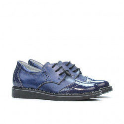 Buty dziecięce 60c lakierowane indigo kombinowane