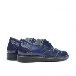 Buty dziecięce 60c lakierowane indigo kombinowane