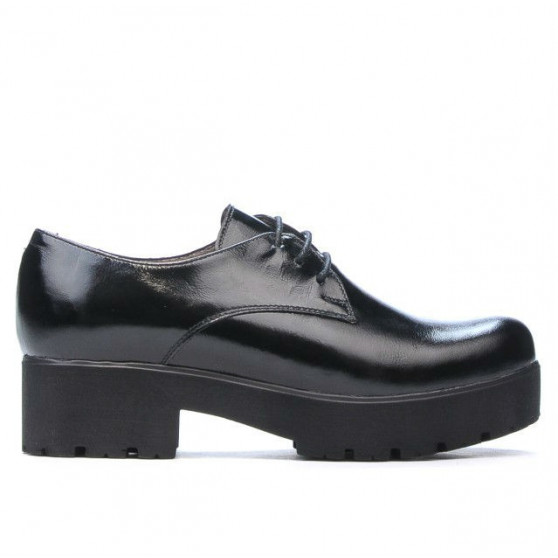 Casualowe buty damskie 660 lakier czarny01