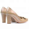 Eleganckie buty damskie 1245 lakier beż02