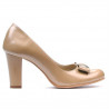 Eleganckie buty damskie 1245 lakier beż02