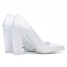 Eleganckie buty damskie 1261 lakierowane białe