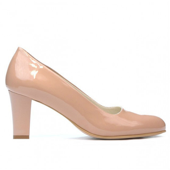 Damskie eleganckie buty 1209 lakierowane nude