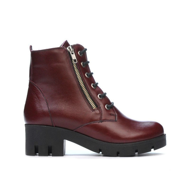 Damskie botki 3307 bordo