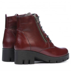 Damskie botki 3307 bordo