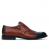 Eleganckie buty męskie 840 a brąz+czarny