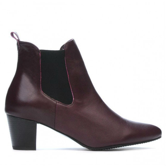 Damskie botki 1155 bordo
