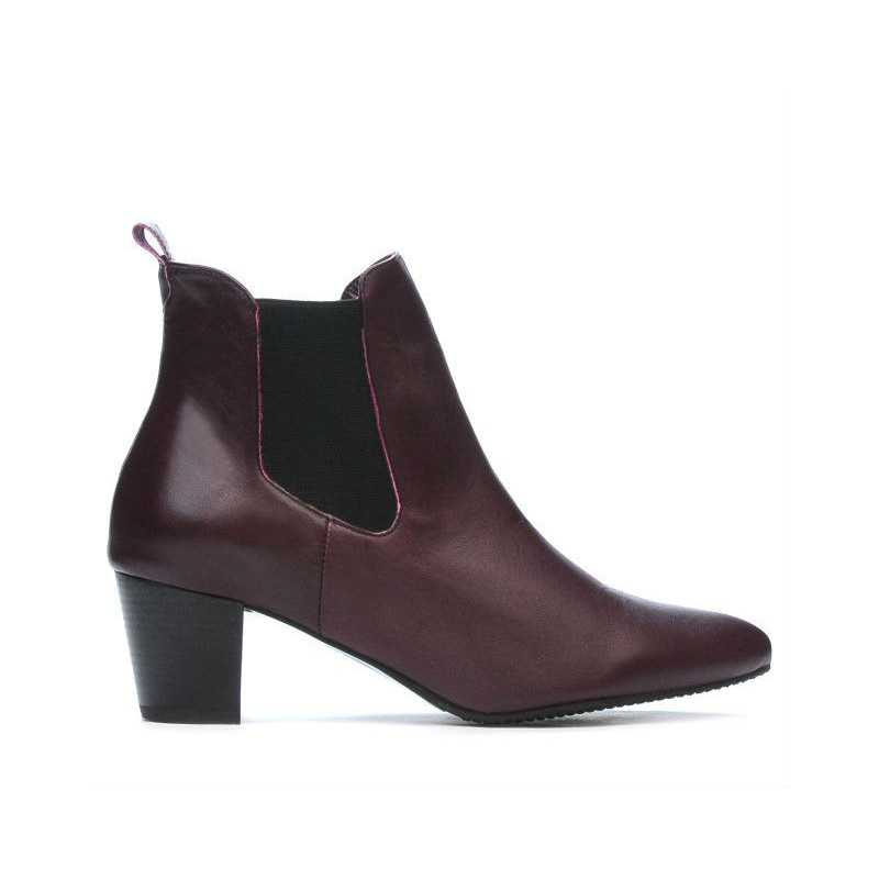 Damskie botki 1155 bordo