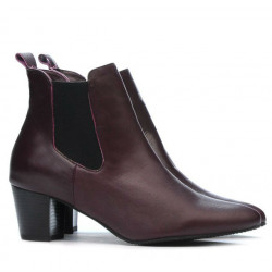 Damskie botki 1155 bordo