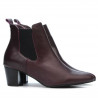 Damskie botki 1155 bordo