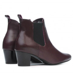 Damskie botki 1155 bordo