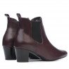 Damskie botki 1155 bordo