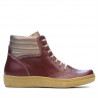 Botki damskie 3310 bordo kombinowany