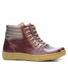 Botki damskie 3310 bordo kombinowany