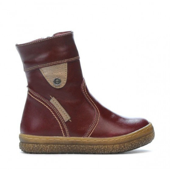 Buty dziecięce małe 34c bordo + miedziane