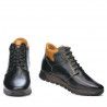 Buty męskie 495 czarne+brązowe