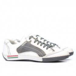 Buty sportowe młodzieżowe 307 biały+szary