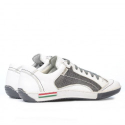 Buty sportowe młodzieżowe 307 biały+szary