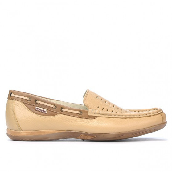 Loafers 719p beżowe perforowane