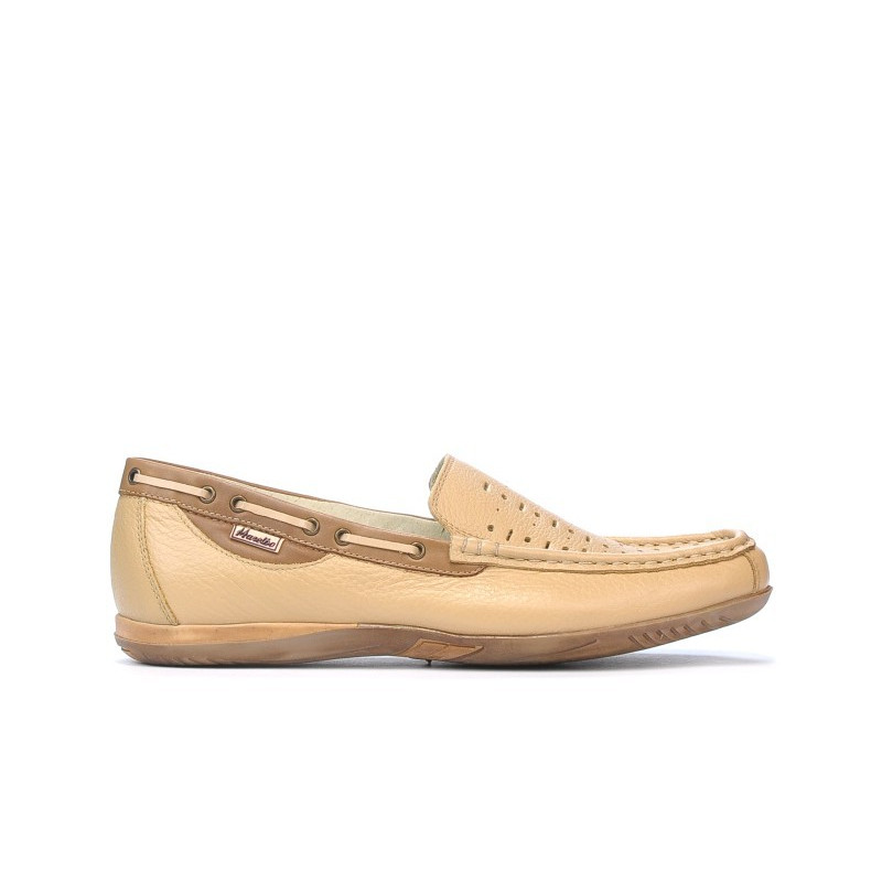 Loafers 719p beżowe perforowane