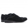 Buty casual / eleganckie męskie 738 czarne welur