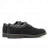 Męskie buty casual 739 czarne welur