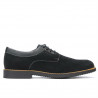 Męskie buty casual 739 czarne welur