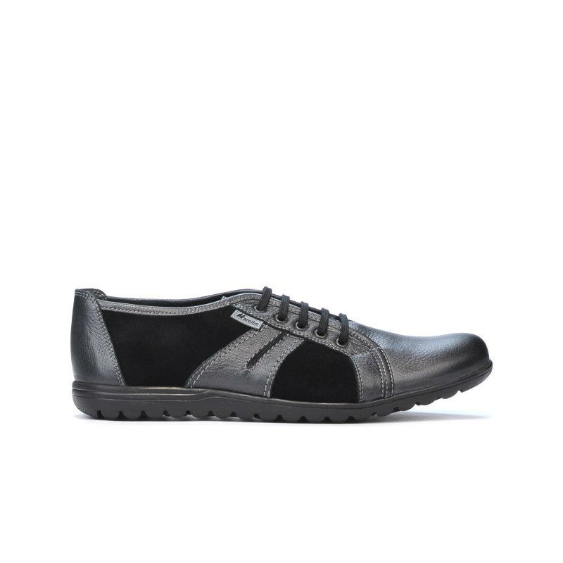 Buty sportowe męskie 748 w kolorze szaro-petrolowym kombinowanym