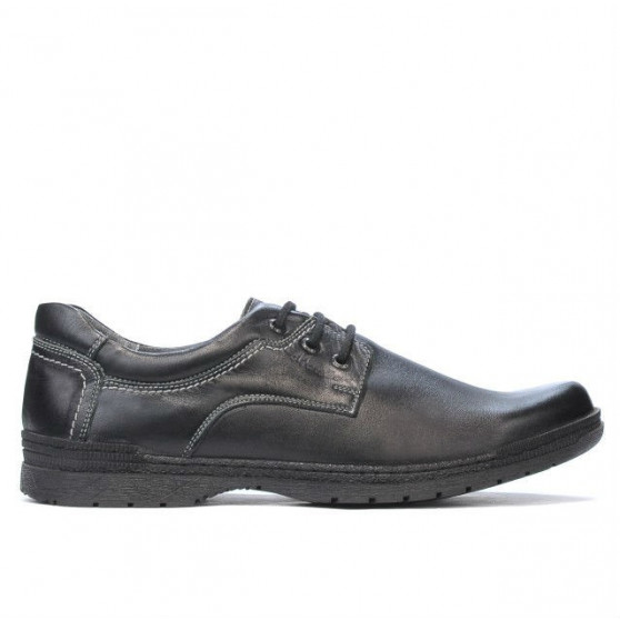 Buty casual/eleganckie męskie 752 czarne