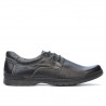 Buty casual/eleganckie męskie 752 czarne