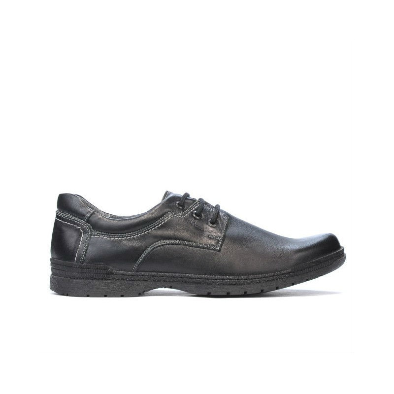 Buty casual/eleganckie męskie 752 czarne