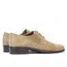 Buty casual męskie 783 piasek welur