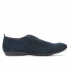 Buty casual męskie 794 welur indygo-1