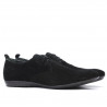 Męskie buty casual 794 czarny welur
