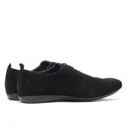 Męskie buty casual 794 czarny welur
