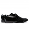 Eleganckie buty 796 czarny welur kombinowany
