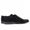 Eleganckie buty męskie 796m czarny welur
