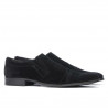 Eleganckie buty męskie 796m czarny welur