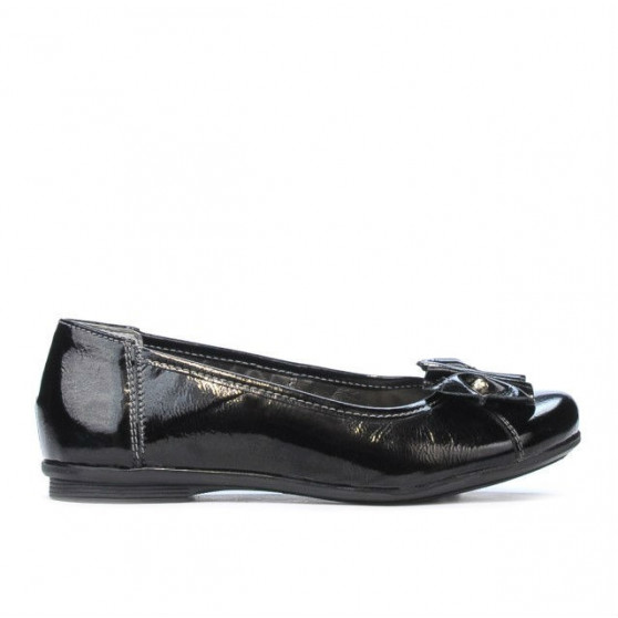 Dziecięce buty 129 czarny lakier