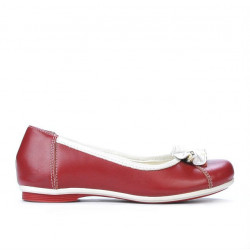 Dziecięce buty 129 czerwony+biały
