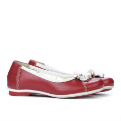 Dziecięce buty 129 czerwony+biały