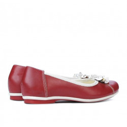 Dziecięce buty 129 czerwony+biały