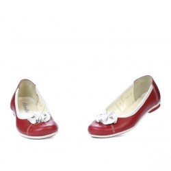 Dziecięce buty 129 czerwony+biały