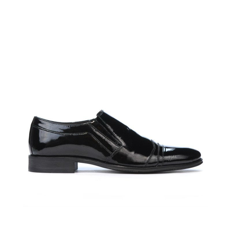 Eleganckie buty młodzieżowe 389 czarny lakier
