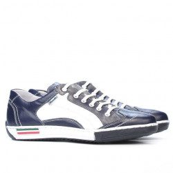 Sportowe buty młodzieżowe 307 indygo+białe