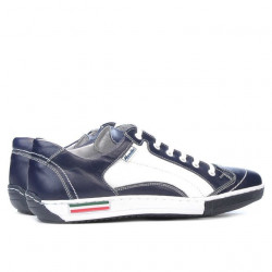 Sportowe buty młodzieżowe 307 indygo+białe
