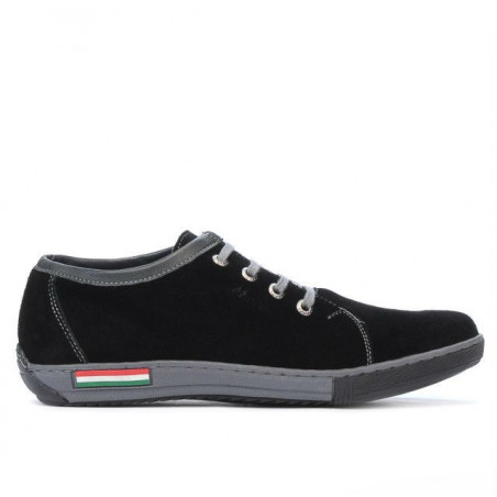 Buty sportowe dla nastolatków 309 czarny welur
