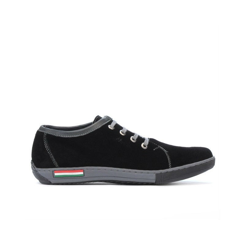 Buty sportowe dla nastolatków 309 czarny welur