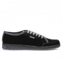 Buty sportowe dla nastolatków 312 czarny welur