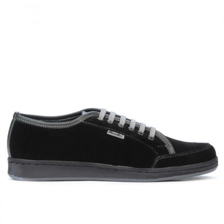 Buty sportowe dla nastolatków 312 czarny welur